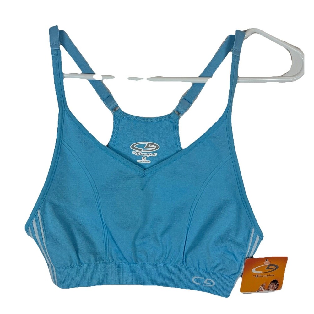 C9 By Champion Racerback Sports Bra Activewear Light Blue Women’s Size Small NWT